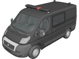 Fiat Ducato Police 3D Model preview