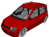 Fiat Panda (2005) 3D Model preview