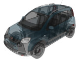 Fiat Panda Cross (2021) 3D Model