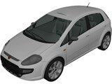 Fiat Punto (2010) 3D Model preview