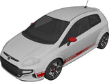 Fiat Punto Abarth (2011) 3D Model preview