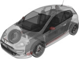 Fiat Punto Abarth (2011) 3D Model