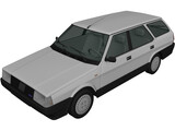 Fiat Regata Station Wagon (1987) 3D Model preview