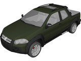 Fiat Strada Adventure (2013) 3D Model preview