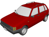 Fiat Uno 3D Model preview
