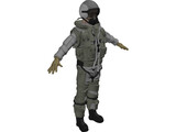 Fighter Pilot 3D Model