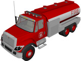 Fire Department Tanker 3D Model preview