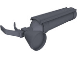 Fire Extinguiser CO2 2Kg 3D Model