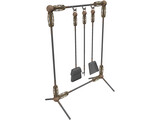 Fire Place Tools and Rack 3D Model