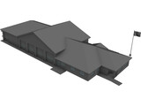 Fire Station 3D Model preview