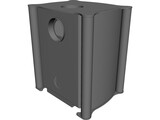 Firebelly FB1 Wood Burning Stove 3D Model preview