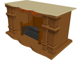Fireplace 3D Model preview