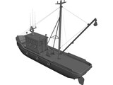 Fishing Boat 3D Model preview