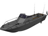 Fishing Boat Wahoo 3D Model preview