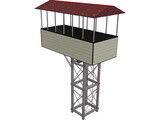 Flag Stand 3D Model preview