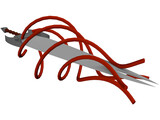 Flaming Sword 3D Model