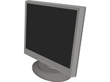 Flat Screen Monitor 17 inch 3D Model preview