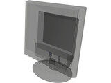 Flat Screen Monitor 17 inch 3D Model