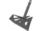 FLIPPER DELTA ANCHOR 7.5TONS 3D Model preview