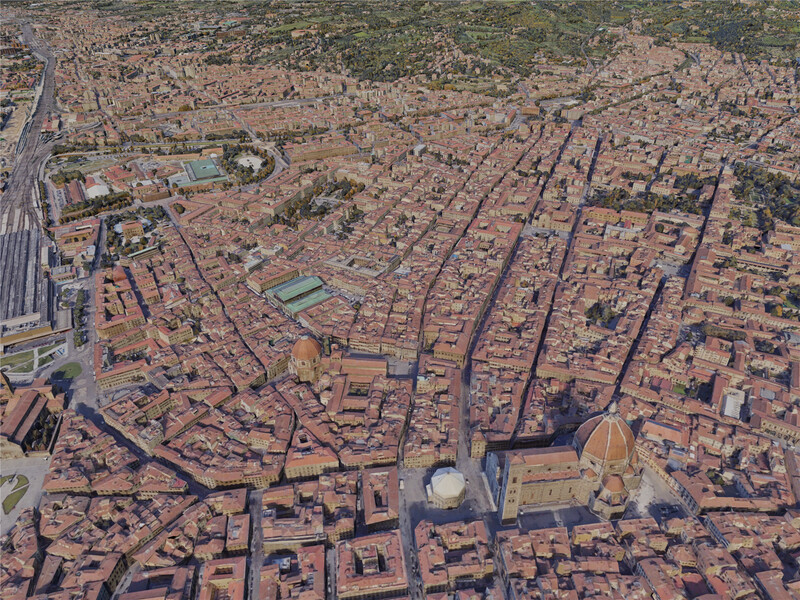 Florence City, Italy (2019) 3D Model