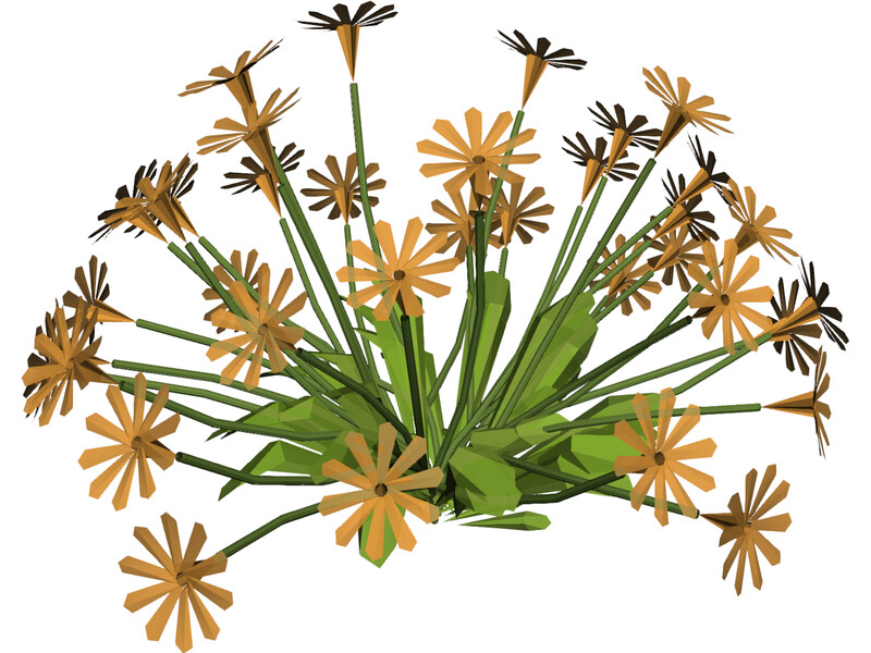 Flower Garden 3D Model