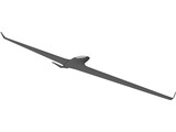 Flying Wing Glider 3D Model