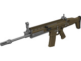 FN SCAR L 3D Model preview