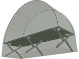 Folding Bed 3D Model