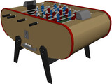 Foosball Table 3D Model preview