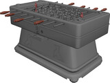 Foosball Table 3D Model preview