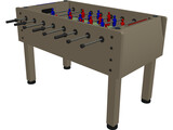 Foosball Table 3D Model preview