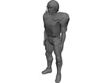 Football Player 3D Model preview
