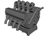 Ford 6L V8 Motor 3D Model preview