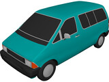 Ford Aerostar Van (1989) 3D Model preview