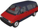 Ford Aerostar XLT Van (1994) 3D Model preview