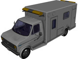 Ford Ambulance 3D Model preview
