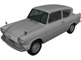 Ford Anglia (1967) 3D Model preview