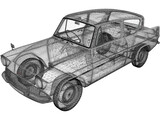 Ford Anglia (1967) 3D Model