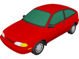 Ford Aspire (1995) 3D Model preview