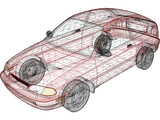 Ford Aspire (1995) 3D Model
