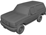 Ford Bronco (1995) 3D Model preview
