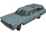 Ford Country Squire (1966) 3D Model preview