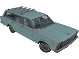 Ford Country Squire (1966) 3D Model