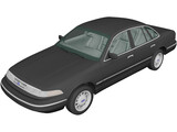 Ford Crown Victoria (1995) 3D Model preview