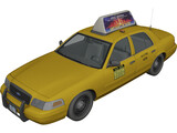 Ford Crown Victoria New York Taxi 3D Model preview