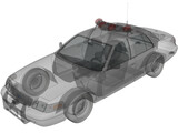 Ford Crown Victoria NYPD Police Interceptor 3D Model