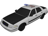 Ford Crown Victoria NYPD Police 3D Model preview