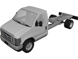 Ford Cutaway Van 3D Model preview