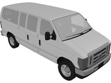 Ford E150 (2009) 3D Model