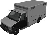 Ford E350 Ambulance 3D Model preview